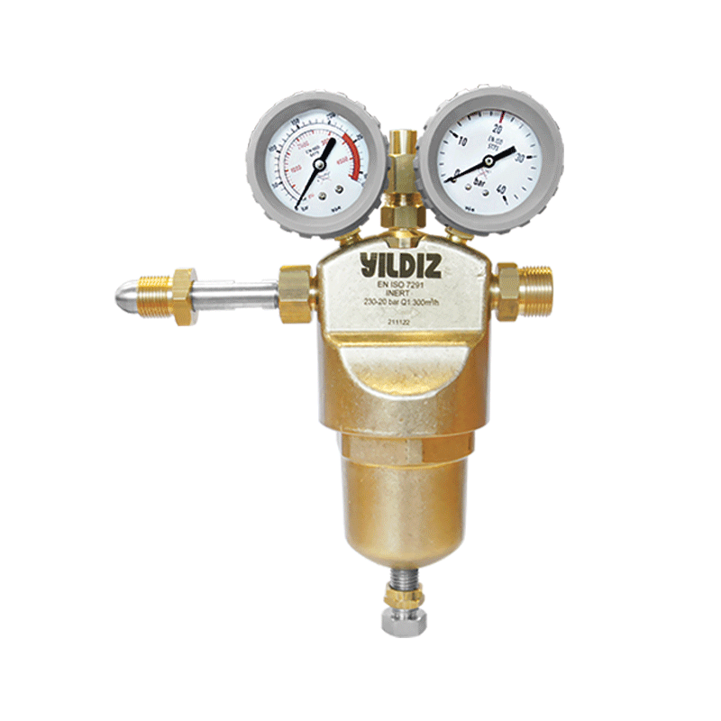 Nitrogen /Argon High Pressure - High Flow Pressure Regulator - 20 bar