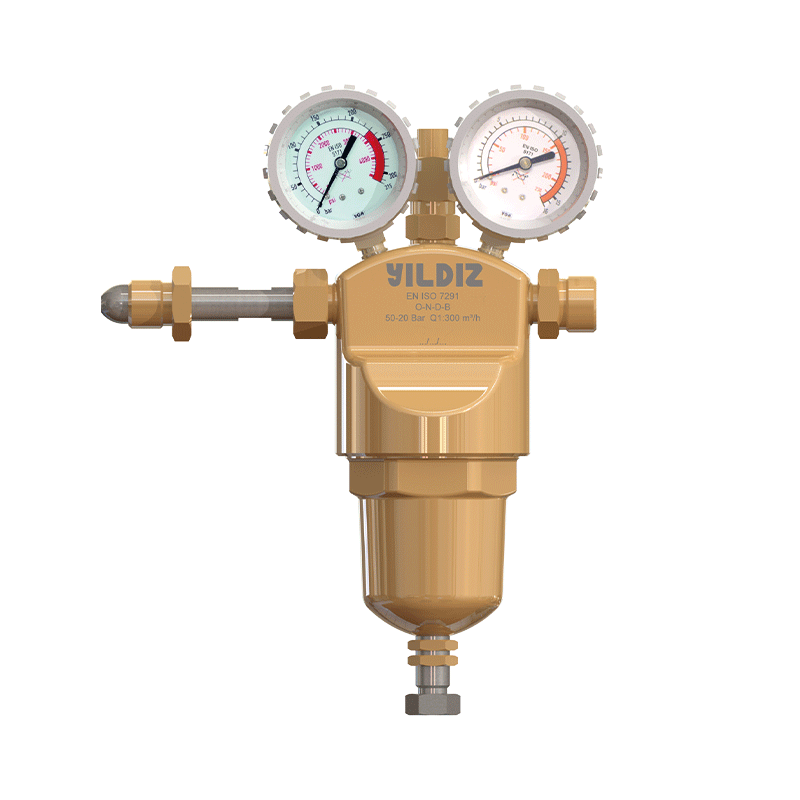 Nitrogen /Argon High Pressure - High Flow Pressure Regulator - 10 bar