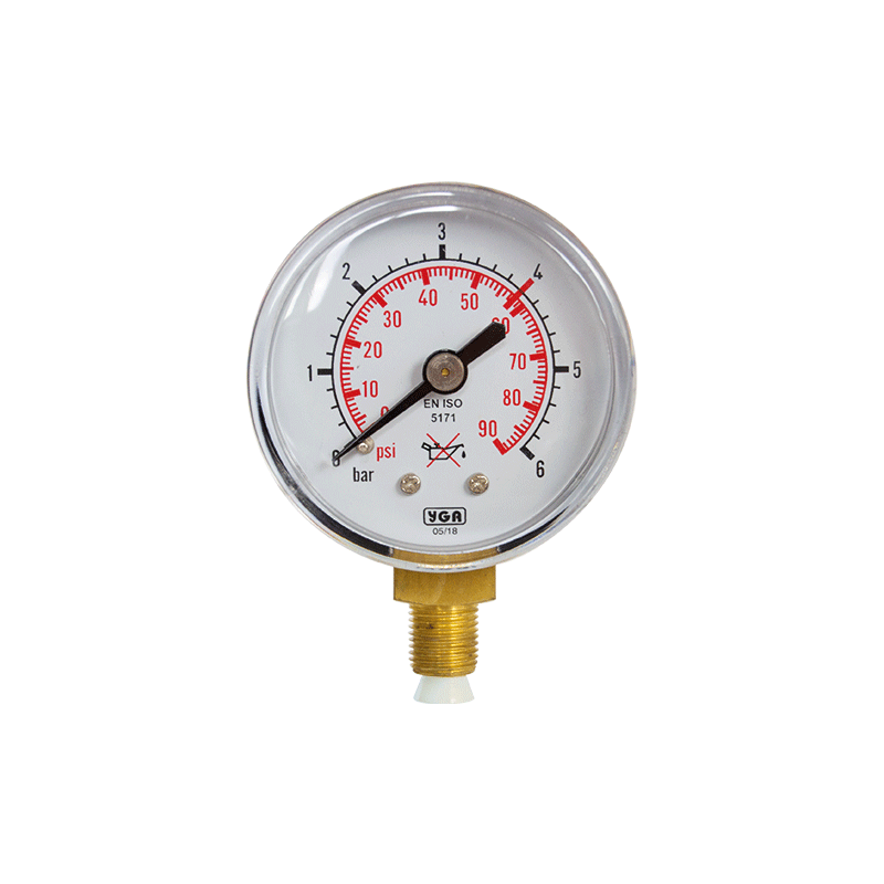 Oxygen Outlet Pressure Gauges (Manometers) 0-6 Bar