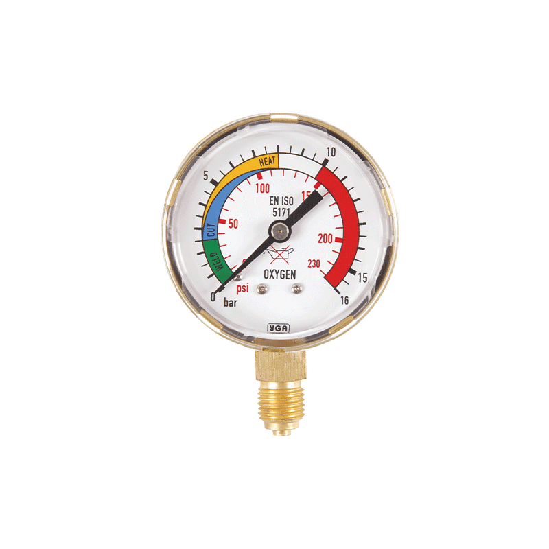 Oxygen Outlet Pressure Gauges (Manometers) 0-16 Bar