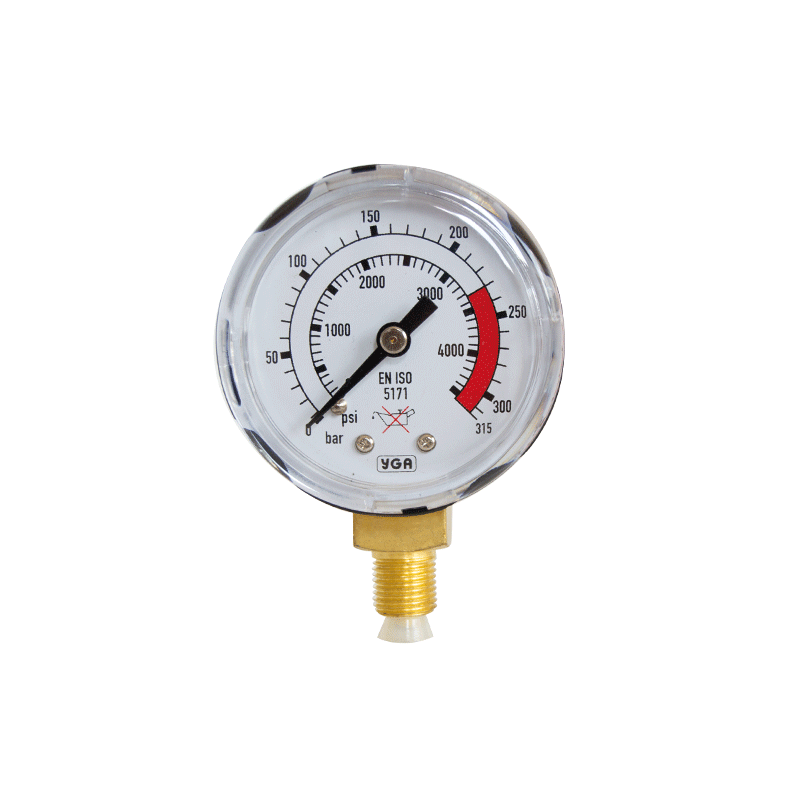 Oxygen Inlet Pressure Gauges (Manometers) 0-315 Bar