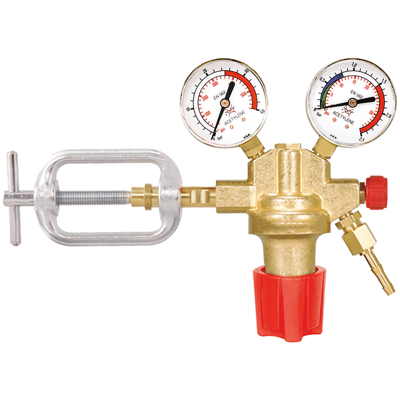 Pressure Regulator Acetylene (With Clamp)