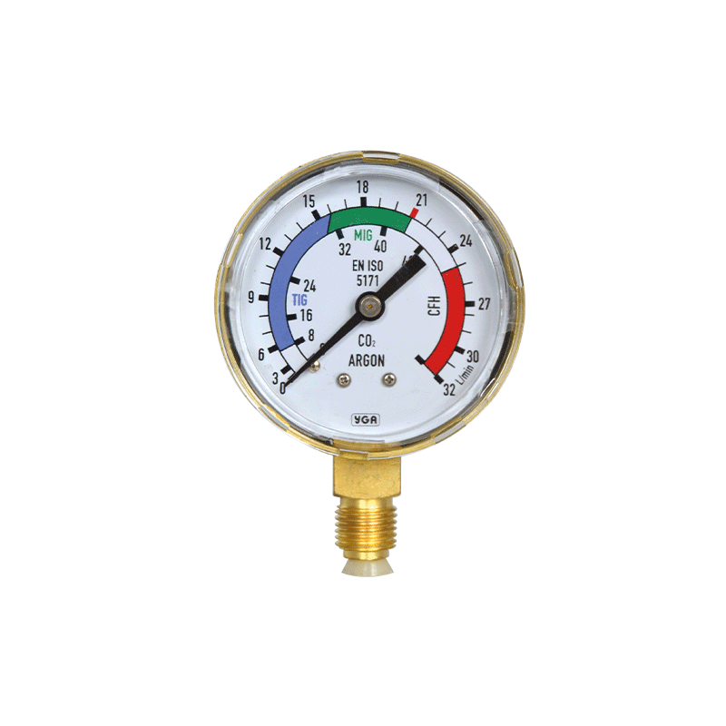 Argon-CO2 Outlet Manometer 0-32 Bar