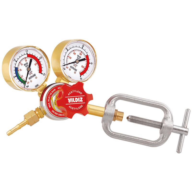 Pressure Regulator Acetylene (With Clamp)