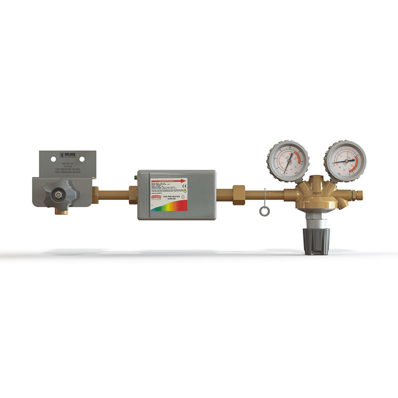 Mixed Gas and CO (Heater) Mini Manifold System - 10 bar